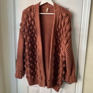 Wishlist Bubble Cardigan Pink/Mauve